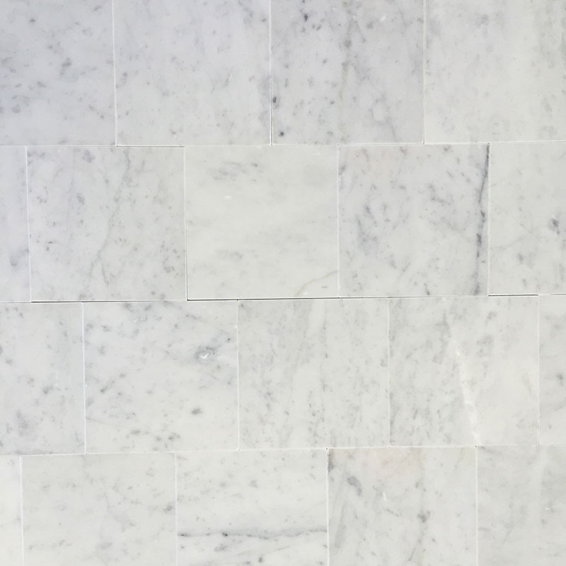 bianco carrara 6x6 marble